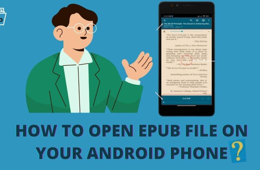 How to Open Epub file on your android phone